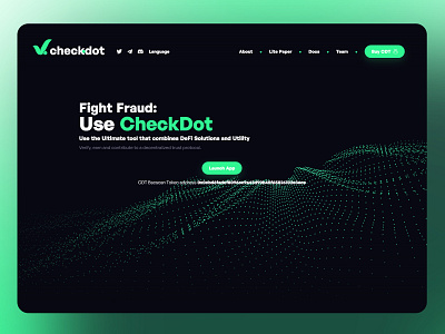 Checkdot • Webdesign & front-end development animation blockchain btc checkdot cryptocurrency css design eth graphic design gsap html nft ui ux web webdesign