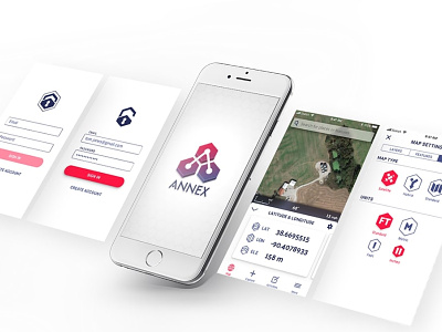 Annex Mapping agriculture branding design gps mapping mockup product prototype ui ux web
