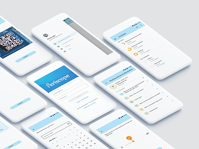 Periscope android collection data design forms ios mobile mockup product ui ux web
