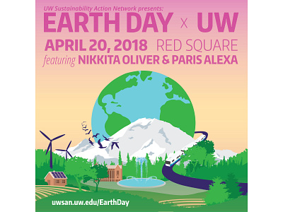 Earth Day Marketing design graphic design illustration vector