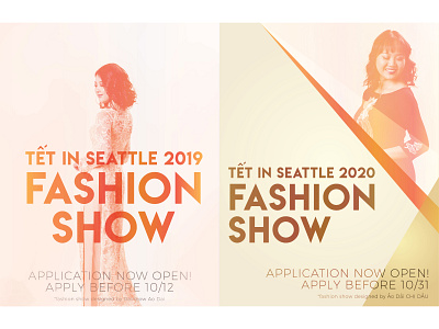 TIS Fashion Show Posters design graphic design vector