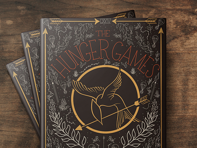 The Hunger Games Book Cover book cover design graphic design illustration typography