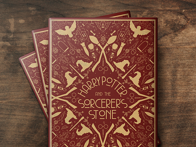 Harry Potter and the Sorcerer's Stone Book Cover Design