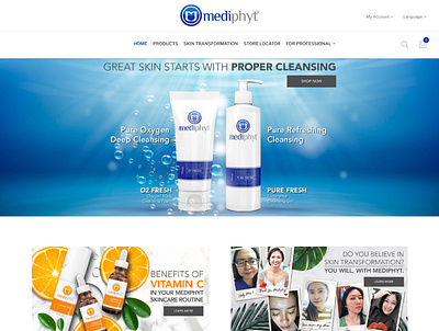 mediphyt sinagpore branding branding and identity illustration typography ui ux website website design websitebranding