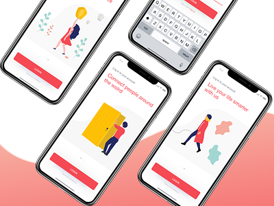 Login Pages Design app concept app design illustation ux ui ux design
