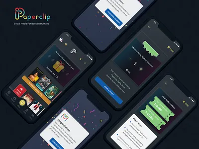 Paperclip Social App Designing android design illustration ios iphonex neumorphic design neumorphism ui ux