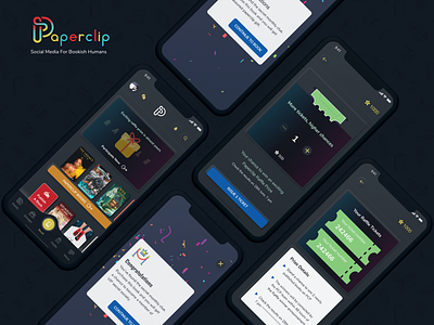 Paperclip Social App Designing android design illustration ios iphonex neumorphic design neumorphism ui ux