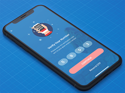 OTP screen | Verify your number design empty state ios iphone iphonex otp ui ux verify number