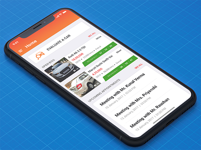 Car Auction | Car Bidding auction bid buy car comment ios iphonex photos sell ui ux
