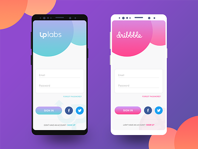 Login | Dribbble & Uplabs app design dribbble login s8 s9 sign in sign up ui uplabs ux