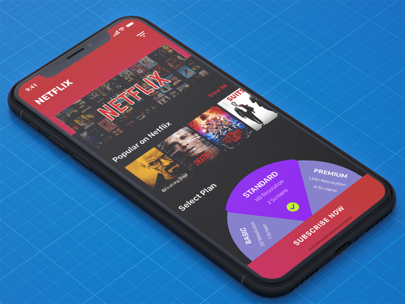 Netflix Concept design ux ui iphonex plans hotstar videos black theme netflix