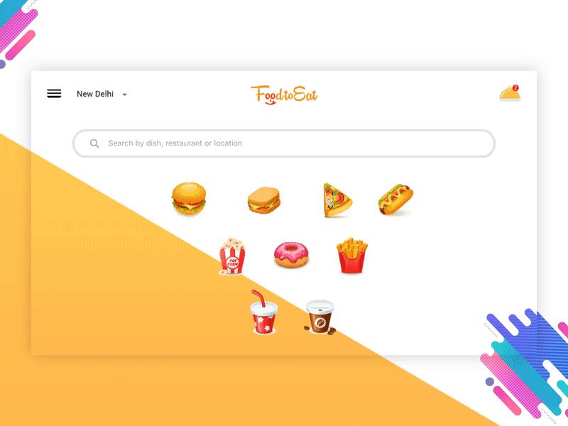 Food Ordering Webpage design ux ui webpage website order food