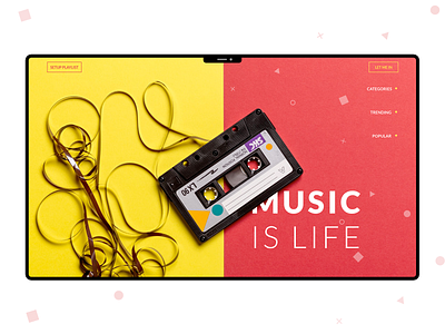 Music is life | Web Concept