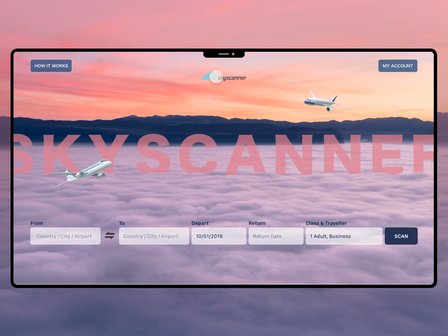 Skyscanner Landing Concept by Rohit Behl on Dribbble