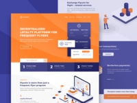 Website Design for Blockchain Loyalty Frequent Flyer Platform