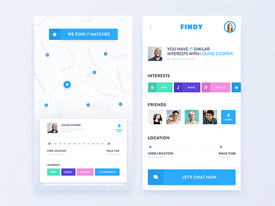 New Mobile App Design - Connecting People analytics application chart come together community connect dashboard financial startup friend informational graphic interface map mobile monthly graph profile social ui ux web website design