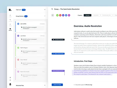 Text Editor Interface for Education Platform app design business clean dashboard design e learning interaction learning product study studying text area text editor ui university ux web writing