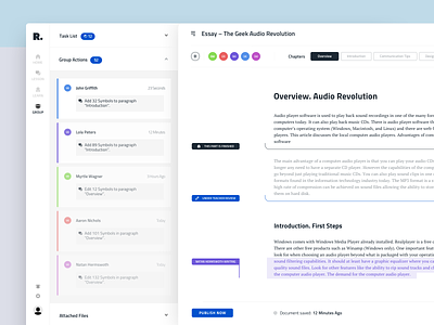 Text Editor Interface for Education Platform