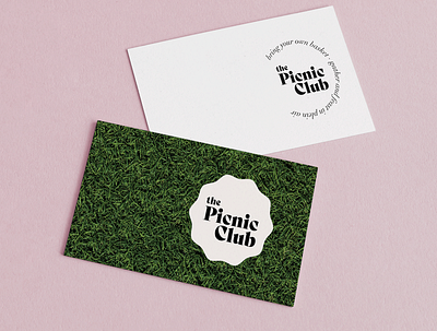 Picnic Club - business card branding branding brief business card design design brief graphic design logo picnic