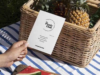 Picnic Club - menu branding brief design design brief graphic design menu picnic