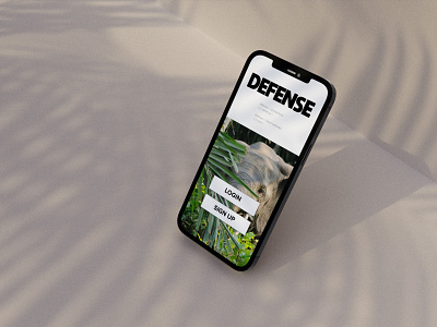 Defense - mobile app design graphic design ui ux
