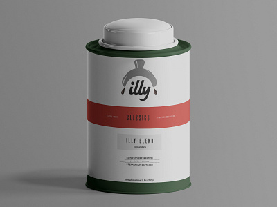 Illy rebranding - Packaging branding coffee design espresso illy logo packaging round box tin