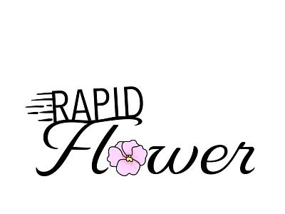Rapid Flower Logo artelier creative branding design dribble dribbleweeklywarmup graphic design illustration lettering logo