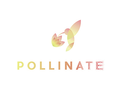 Pollinate Logo branding hummingbird identity logo pollen pollinate social media