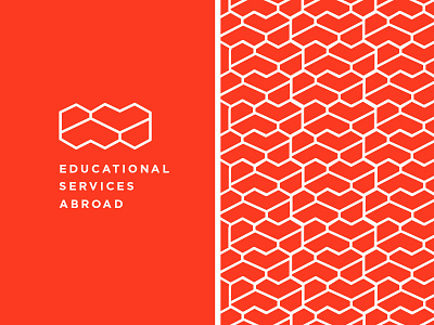 Educational Services Abroad Logo ambigram branding esa logo