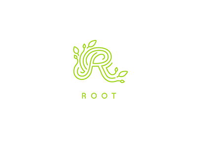 ROOT Logo WIP branding exploration fingerprint green grow leaves logo plants root wip yoga