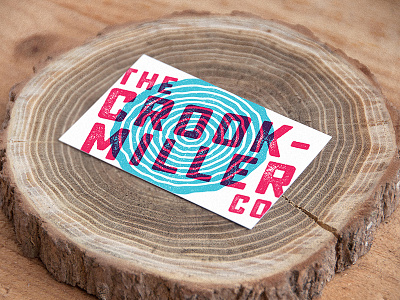 Crook Miller Business Card branding business card identity logo lumber print sawmill stationary wood
