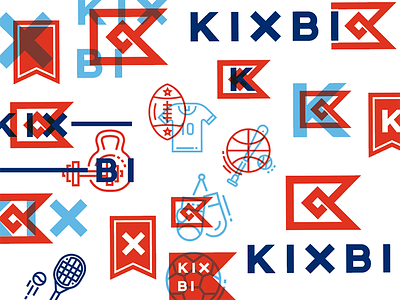 Kixbi Brand Board assets badges board brand equipment game icons mood overprint sport supply workout