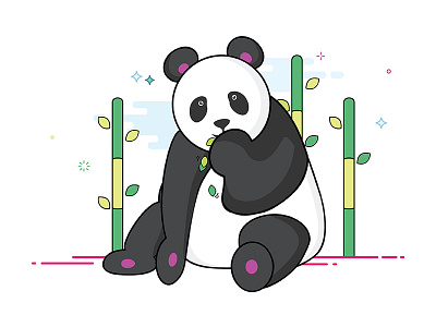 Panda animal animal illustration digital art illustration panda