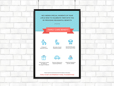 Poster Design benefits family family care maternity paternity poster design print