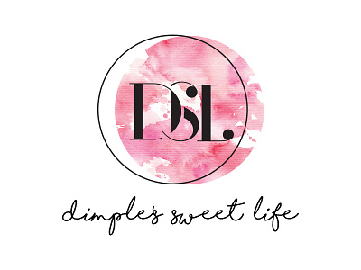Logo Design for Dimple's Sweet Life blog brand brand identity branding logo design logo monogram minimal