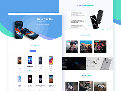 Mobilesarena ui ux web design website