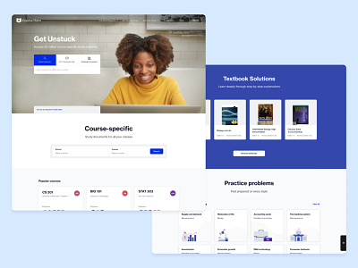 Homepage exploration blue cards homepage illustration landing minimal redesign search ui web white