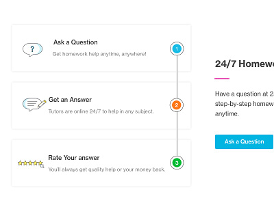 5.Homework Help 247 answers blue course hero homepage homework help magenta questions redesign ui ux