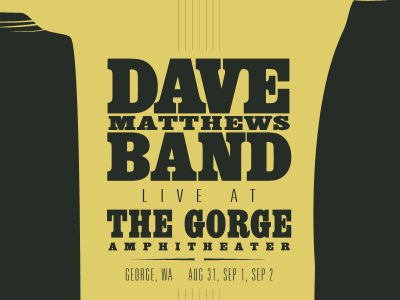 Dave Matthews Band Poster music poster print typography
