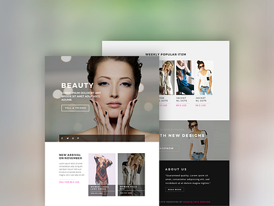 Fashion/Retail Email Templates builder compaignmonitor dragdrop email templates email fashion mailchimp photography retail stampready