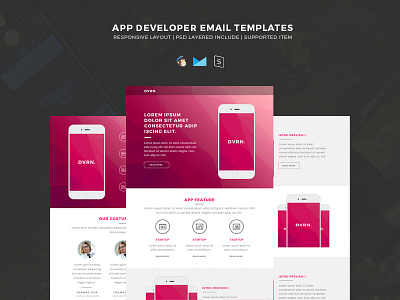 Email Templates for App Development builder compaignmonitor dragdrop email email templates fashion mailchimp photography retail stampready