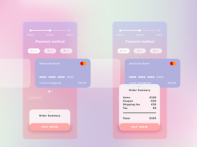 Pay Checkout UI - Pastel | Figma