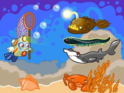 underwater egor fish flash kids