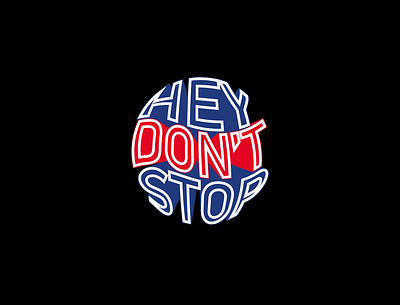 Never stop "Motivation" 3d branding design graphic design illustration letters logo typography vector