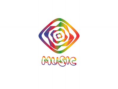 A music design branding design graphic design illustration letters logo onde ondes typography ui ux vector wave waves