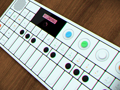 OP-1 Synthesizer desk gadget op 1 synthesizer ui white