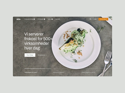 able® - Website Redesign able clean design ecology food green lunch platform design product design scandinavian sustainable ux vegan web design website