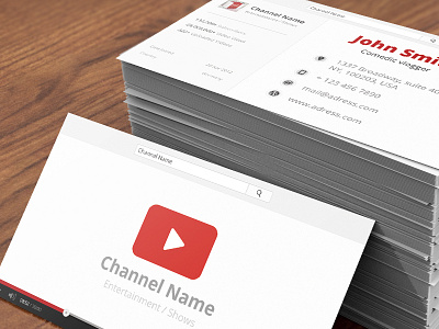 Vlogger Business Card