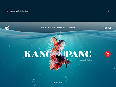 tukang cupang beautiful bettafish branding design fish uiwebsite uya99 vector visual website