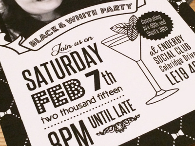 retro birthday invitation by debbie dribbble dribbble